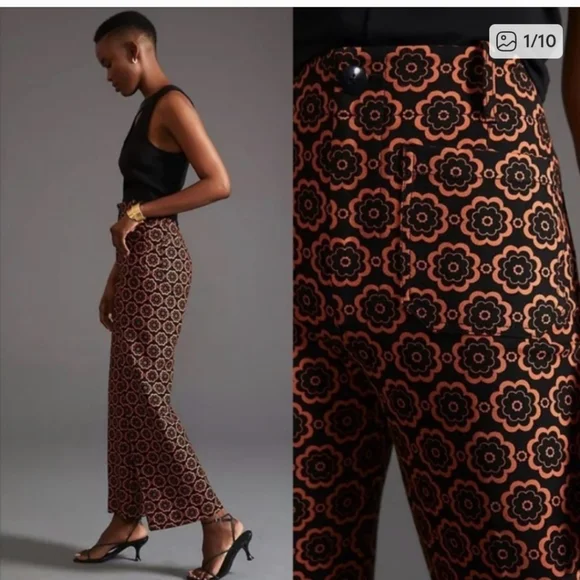 Anthropologie Maeve Collete Crop Pant - Picture 2 of 8